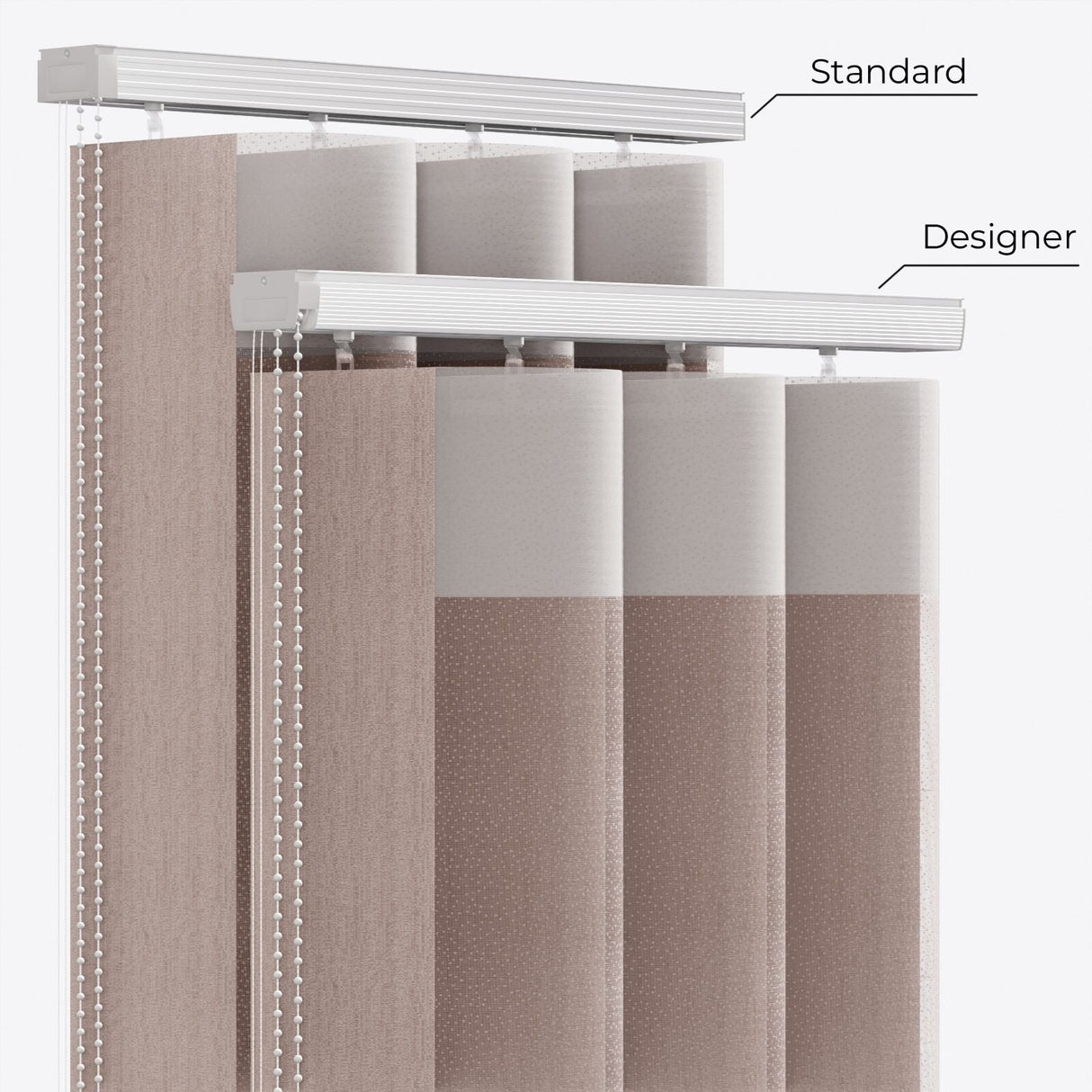 Spotted Antler Day & Night Vertical Sheer 40cm