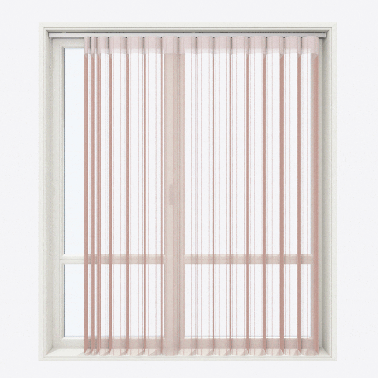 Вертикални Ден и Нощ Перде Щори Dita 40см Mistry Rose