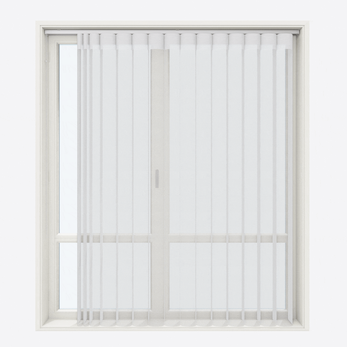 Вертикални Ден и Нощ Перде Щори Nadin 40см Brilliant White