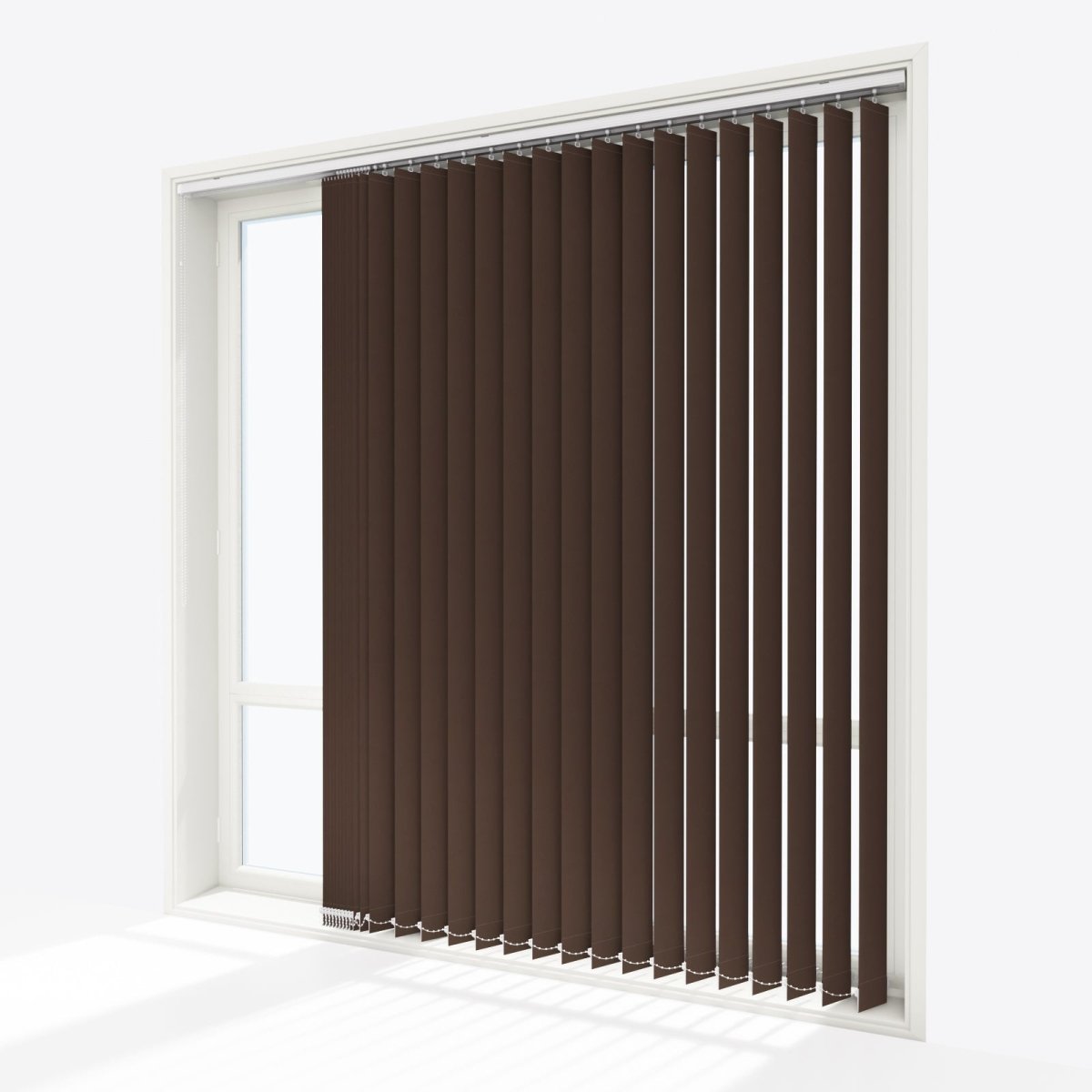 Alcantara Fur Brown Vertical Blinds - Zen Shades