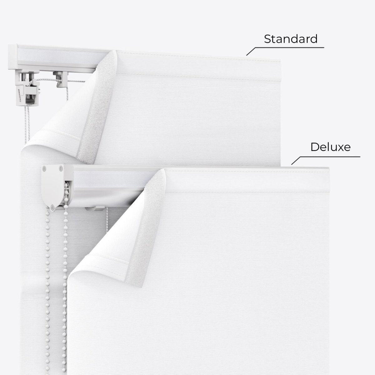 Barcelona Brilliant White Roman Blinds - Zen Shades