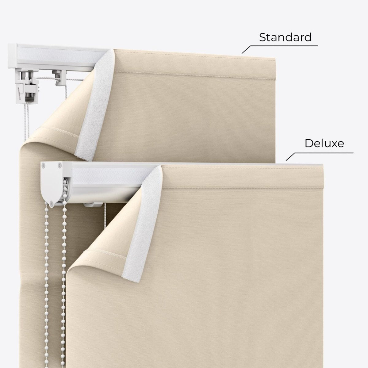 Bliss Sandshell Roman Blinds - Zen Shades