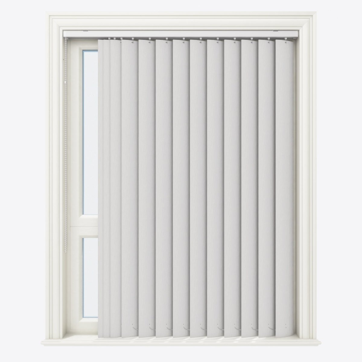 Brooklyn Ice Blackout PVC Vertical Blinds - Zen Shades