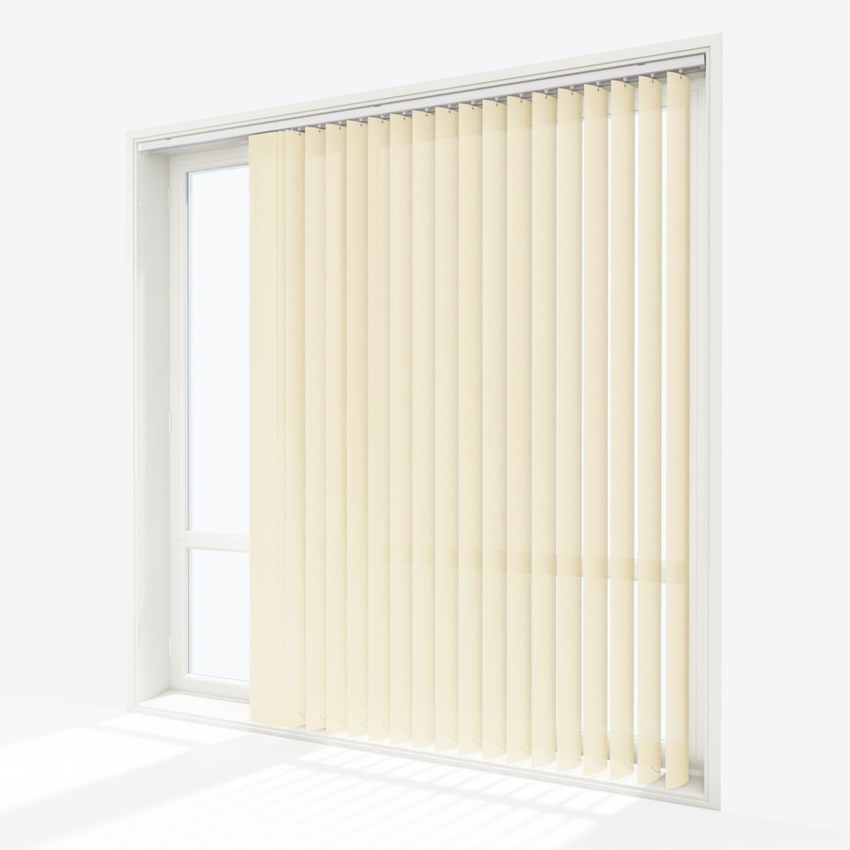 Bubble Tulip White PVC Vertical Blinds - Zen Shades