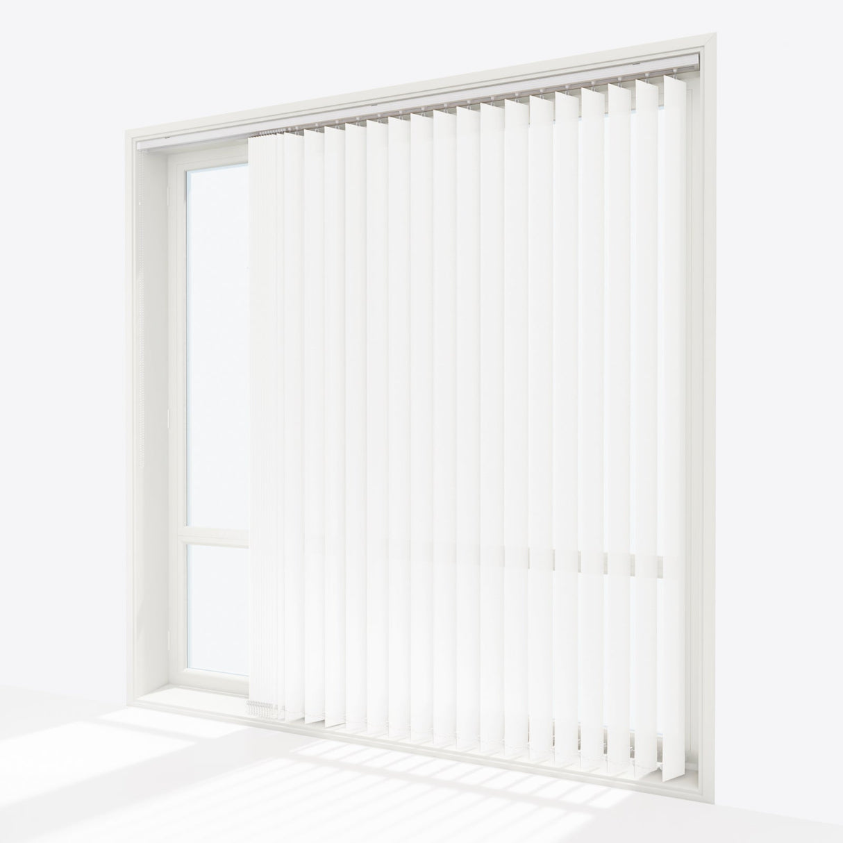 Colori Signal White Vertical Blinds - Zen Shades
