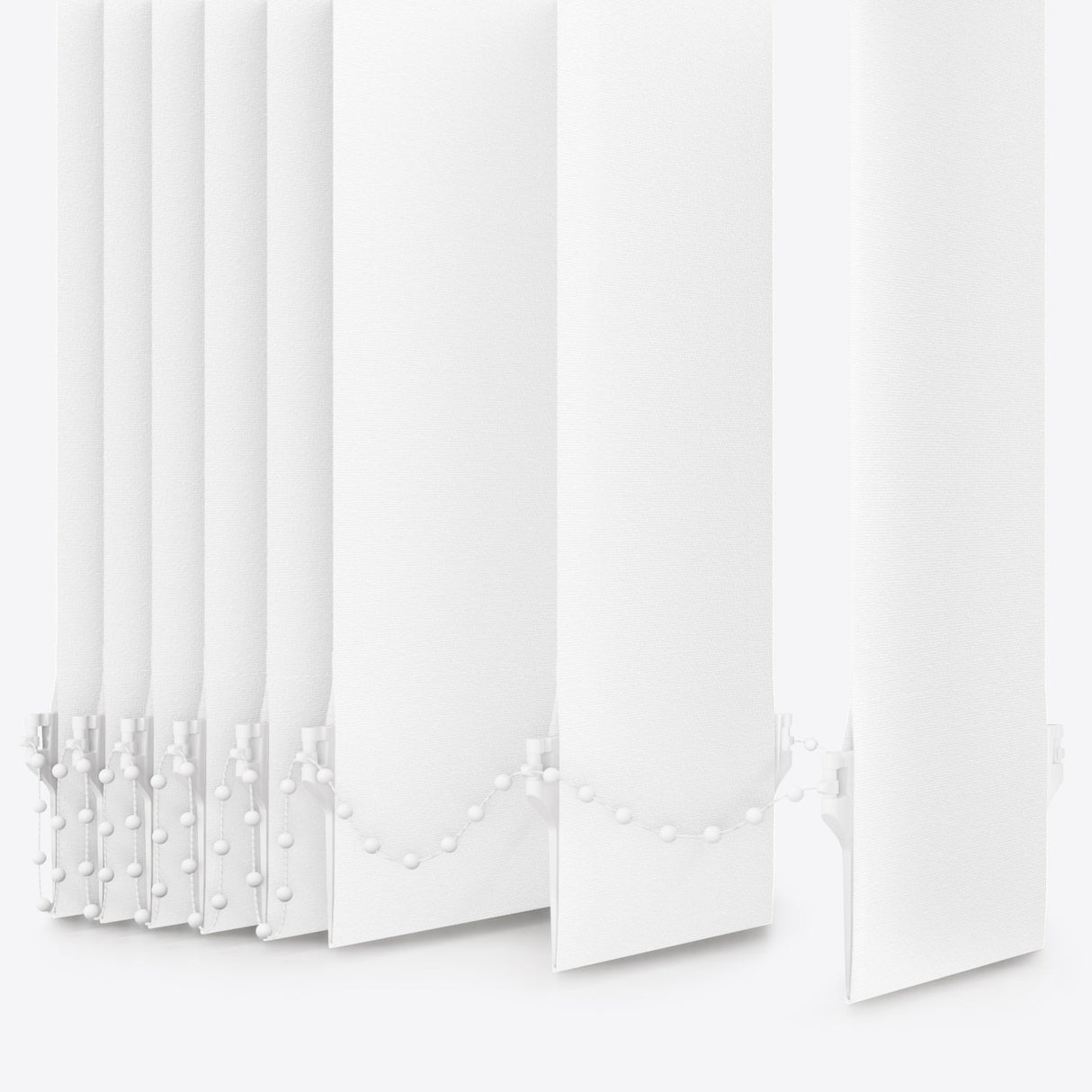 Colori Signal White Vertical Blinds Replacement Slats - Zen Shades