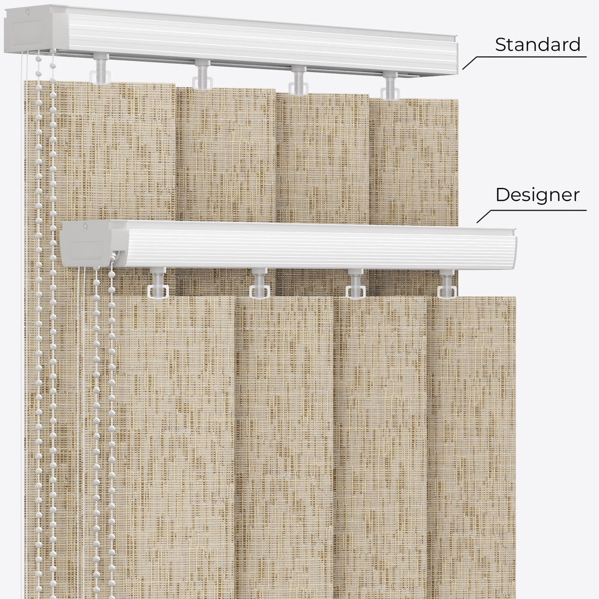 Designo Fields of Rye Vertical Blinds - Zen Shades