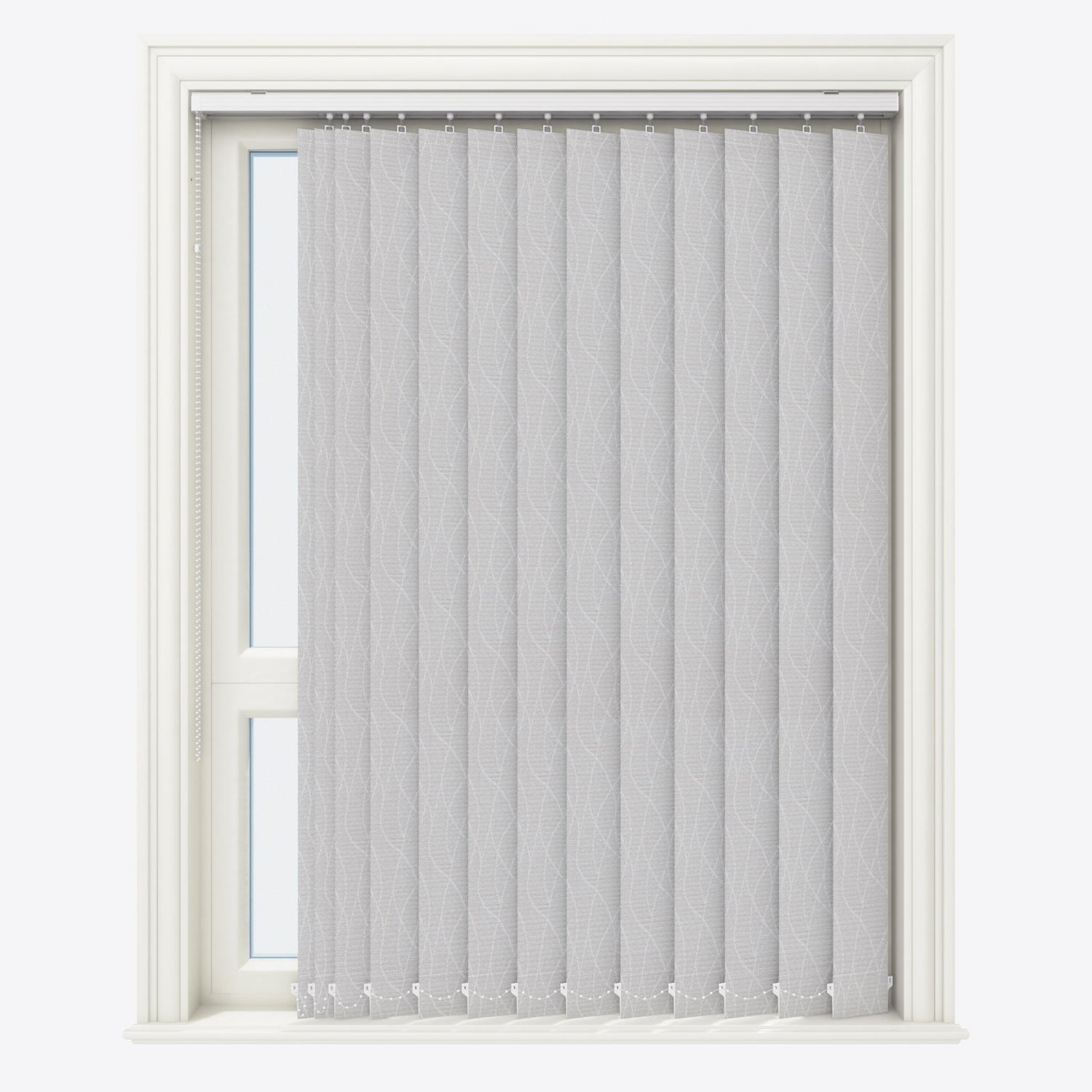 Designo Limestone Vertical Blinds Replacement Slats - Zen Shades
