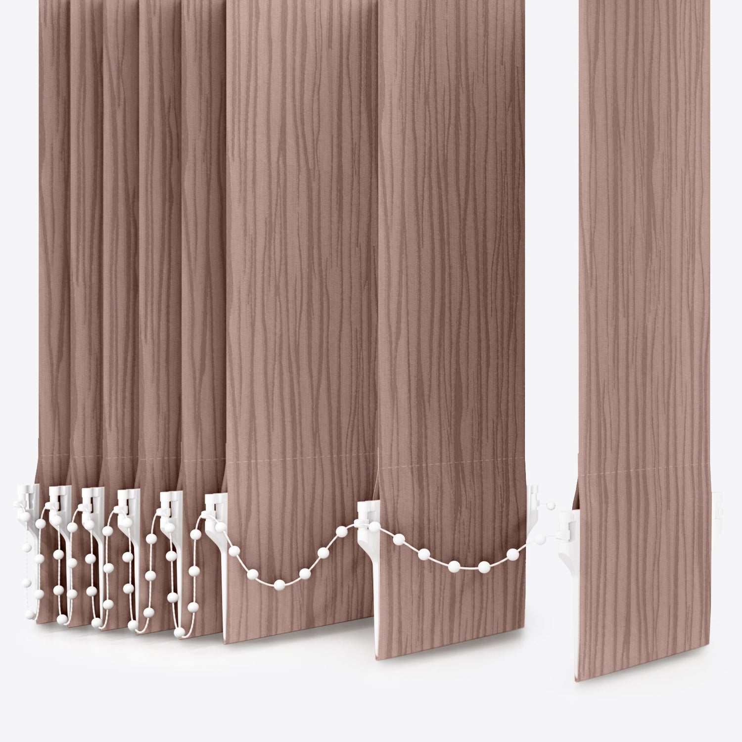 Gabi Ginger Snap Vertical Blinds Replacement Slats - Zen Shades