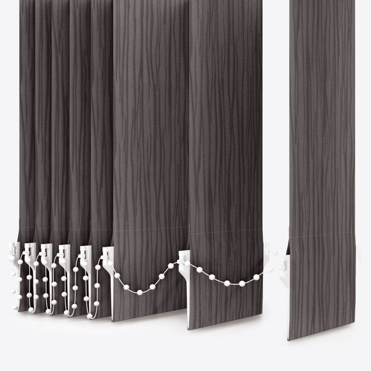 Gabi Mulch Vertical Blinds - Zen Shades