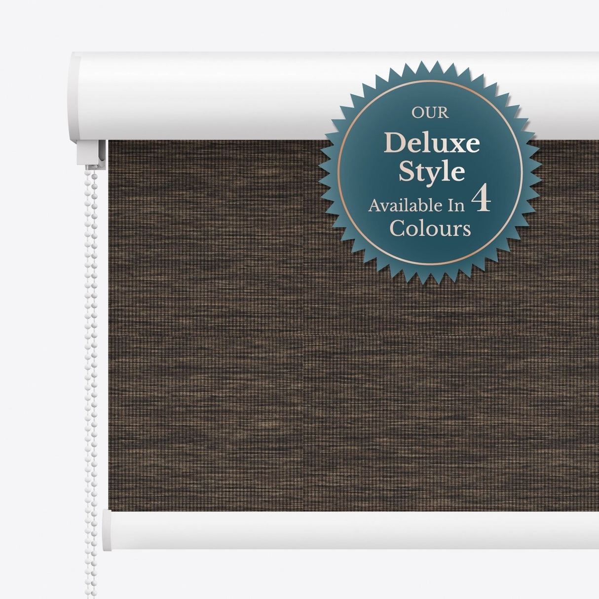 Hampton Obsidian Brown Roller Blinds - Zen Shades