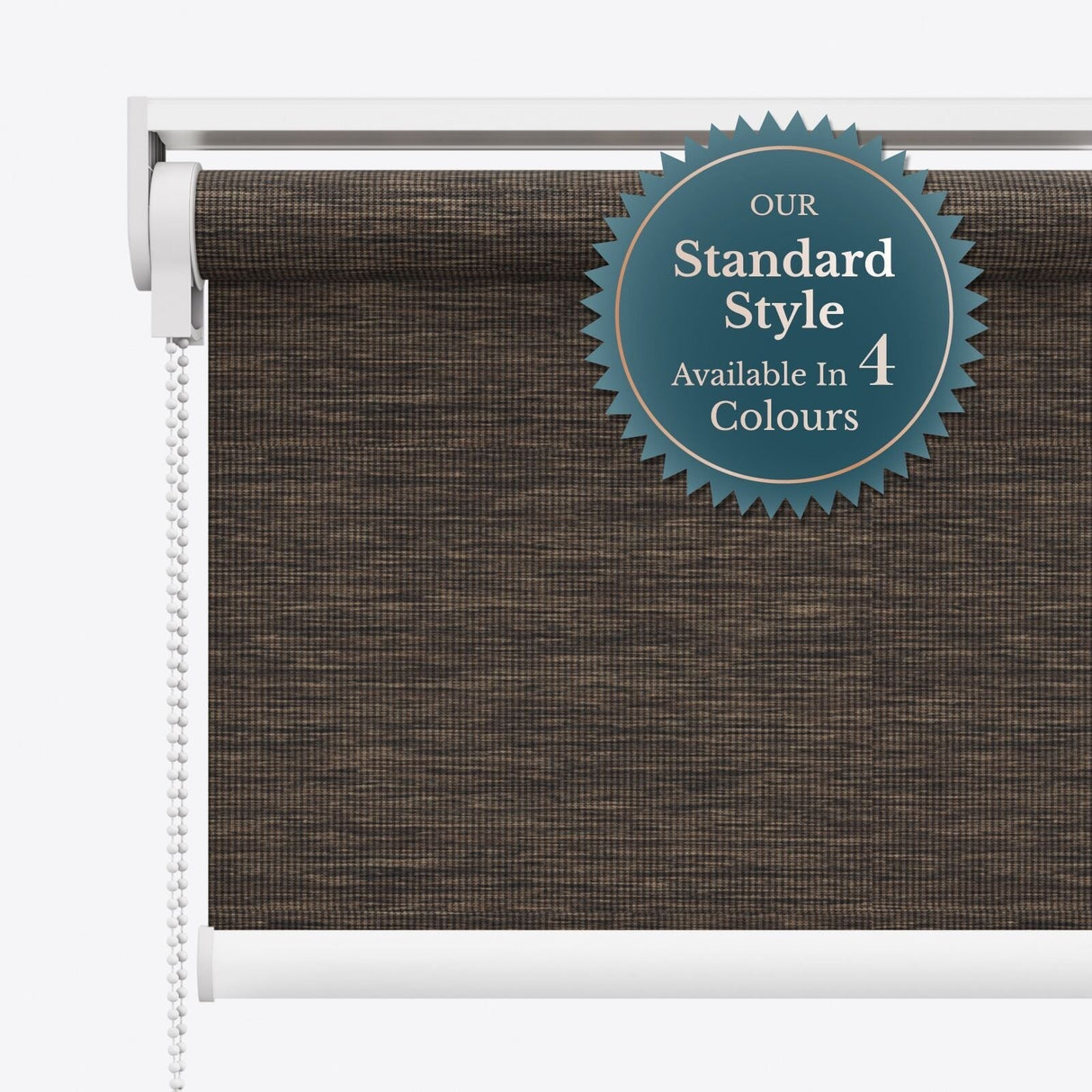 Hampton Obsidian Brown Roller Blinds - Zen Shades