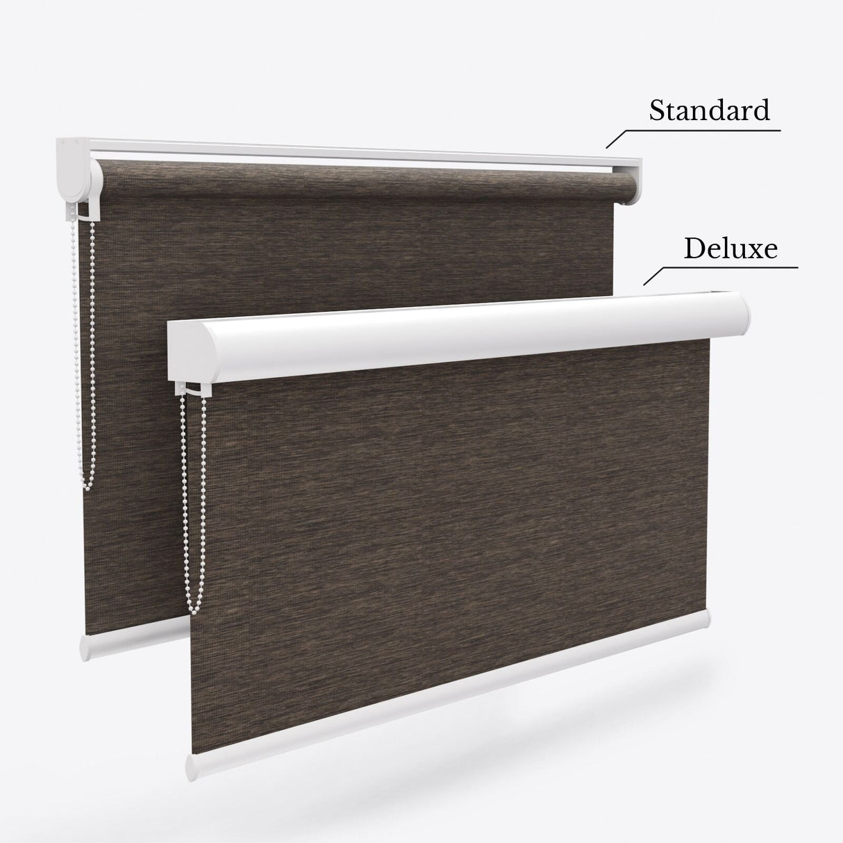 Hampton Obsidian Brown Roller Blinds - Zen Shades