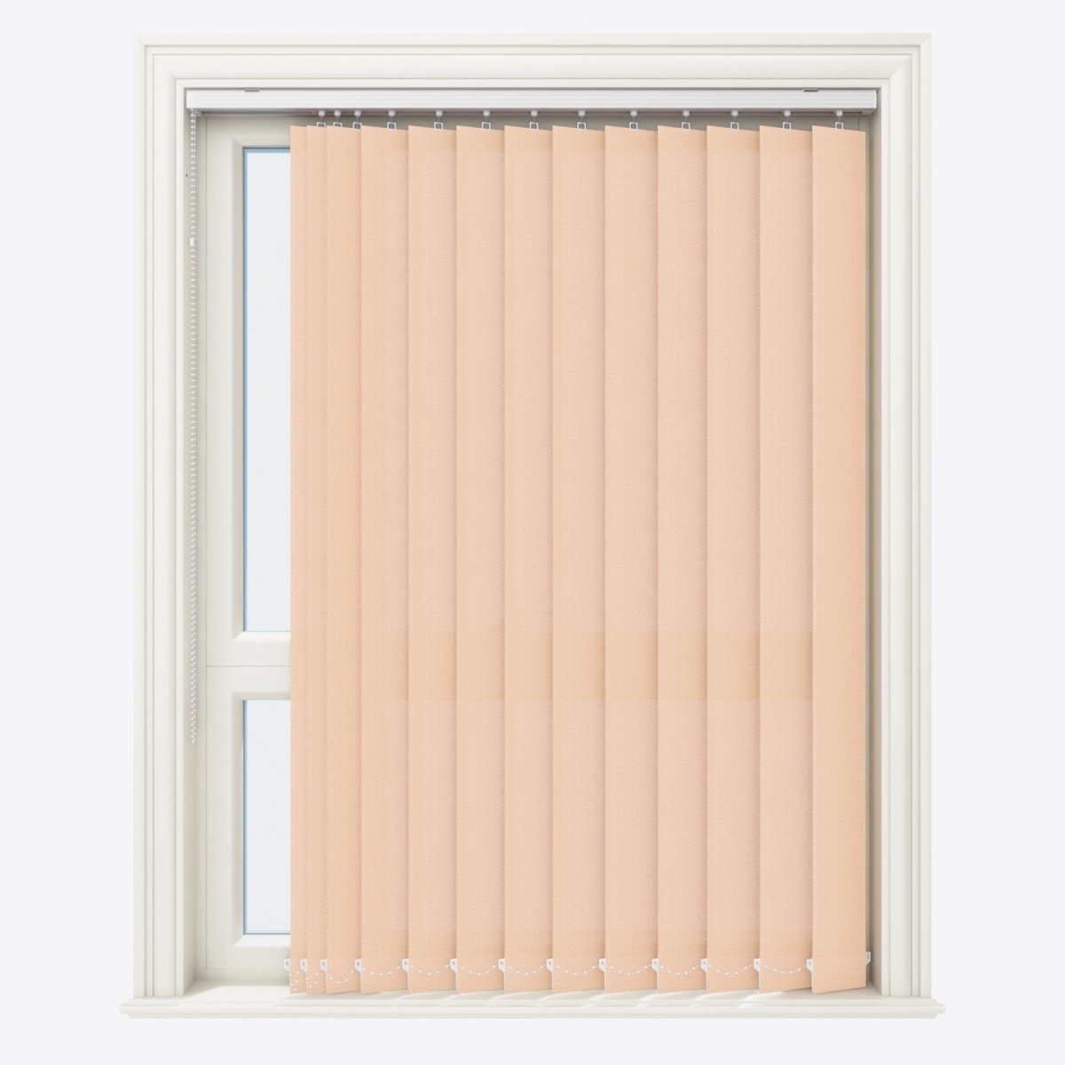 Herringbone Ivory Cream Vertical Blinds - Zen Shades