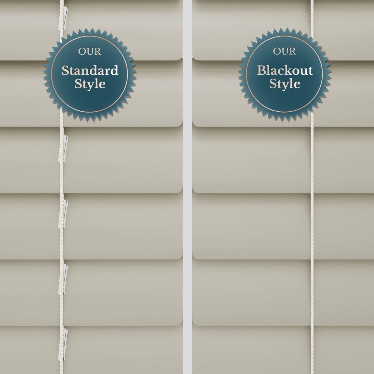 Matte Oyster White Venetian Blinds - Zen Shades