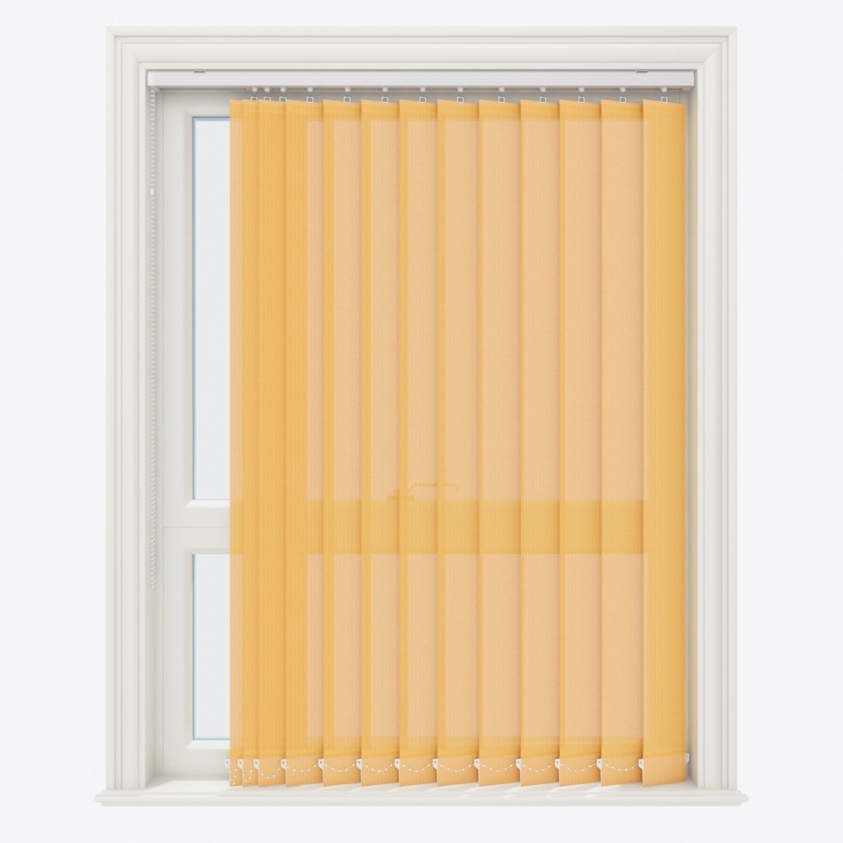 Pencil Stripe Amber Yellow Vertical Blinds - Zen Shades