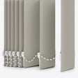 Pencil Stripe Bluish Grey Vertical Blinds Replacement Slats - Zen Shades