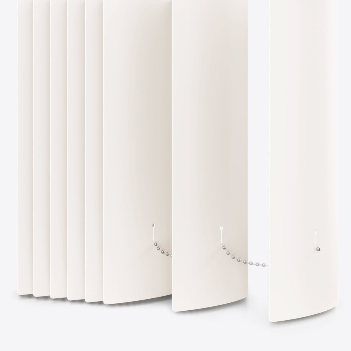 Ramina Cream Blackout PVC Vertical Blinds - Zen Shades