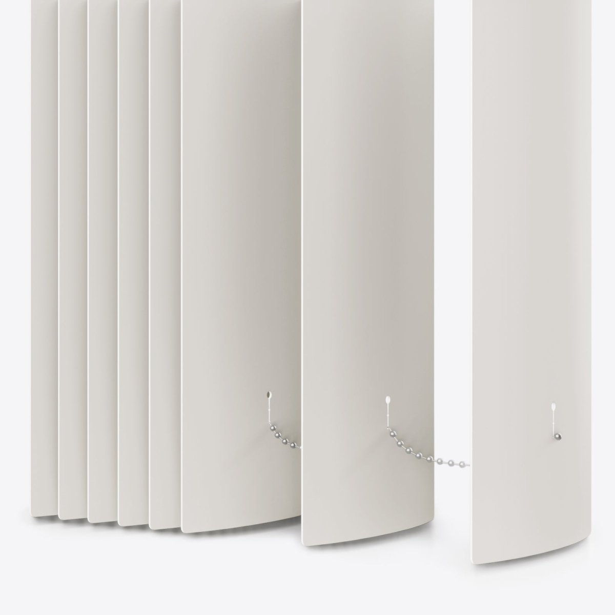 Ramina Grey Blackout PVC Vertical Blinds - Zen Shades