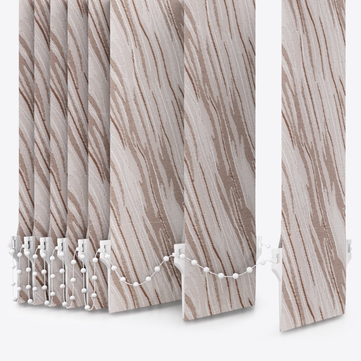 Ray Feather Grey Vertical Blinds - Zen Shades