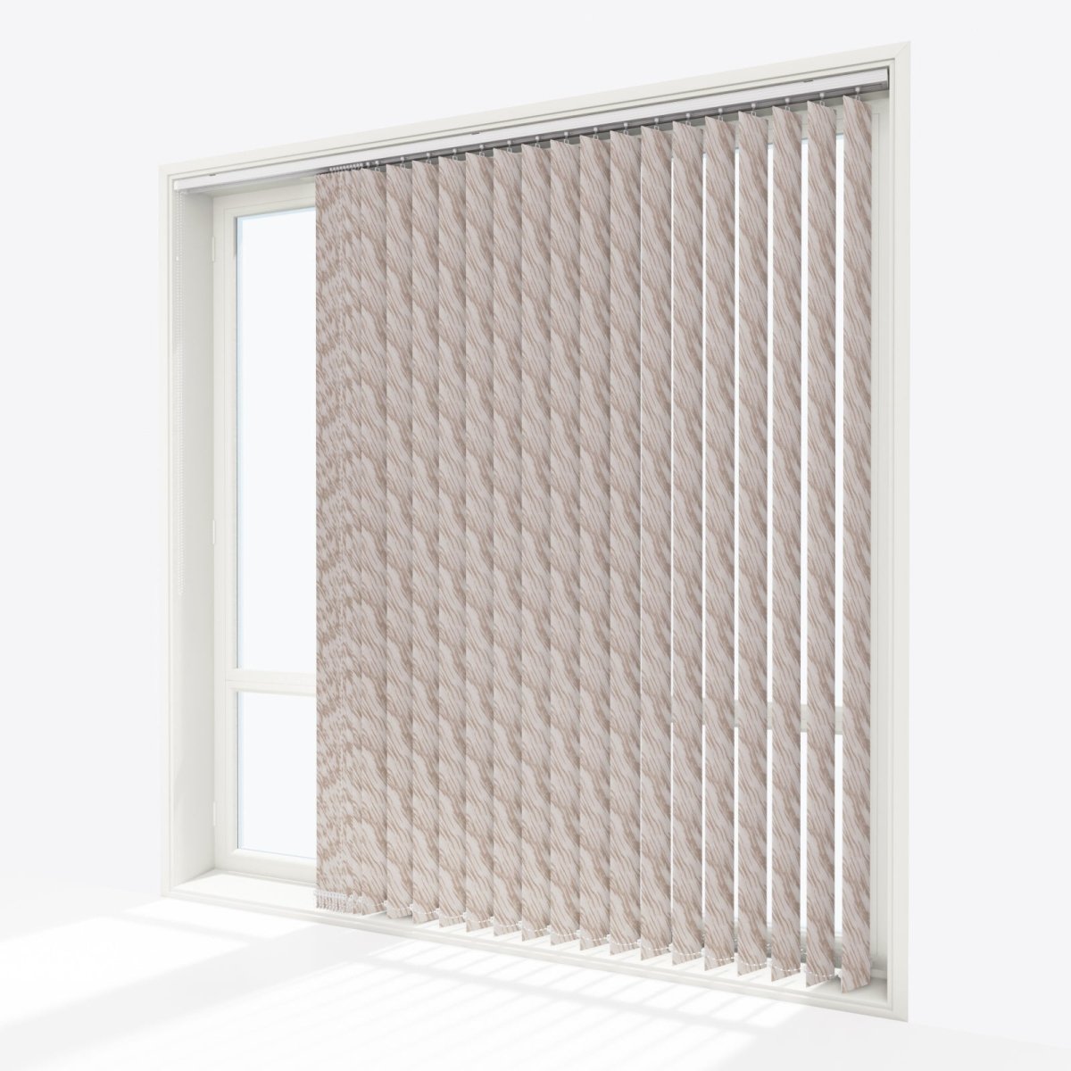 Ray Oxford Tan Vertical Blinds - Zen Shades