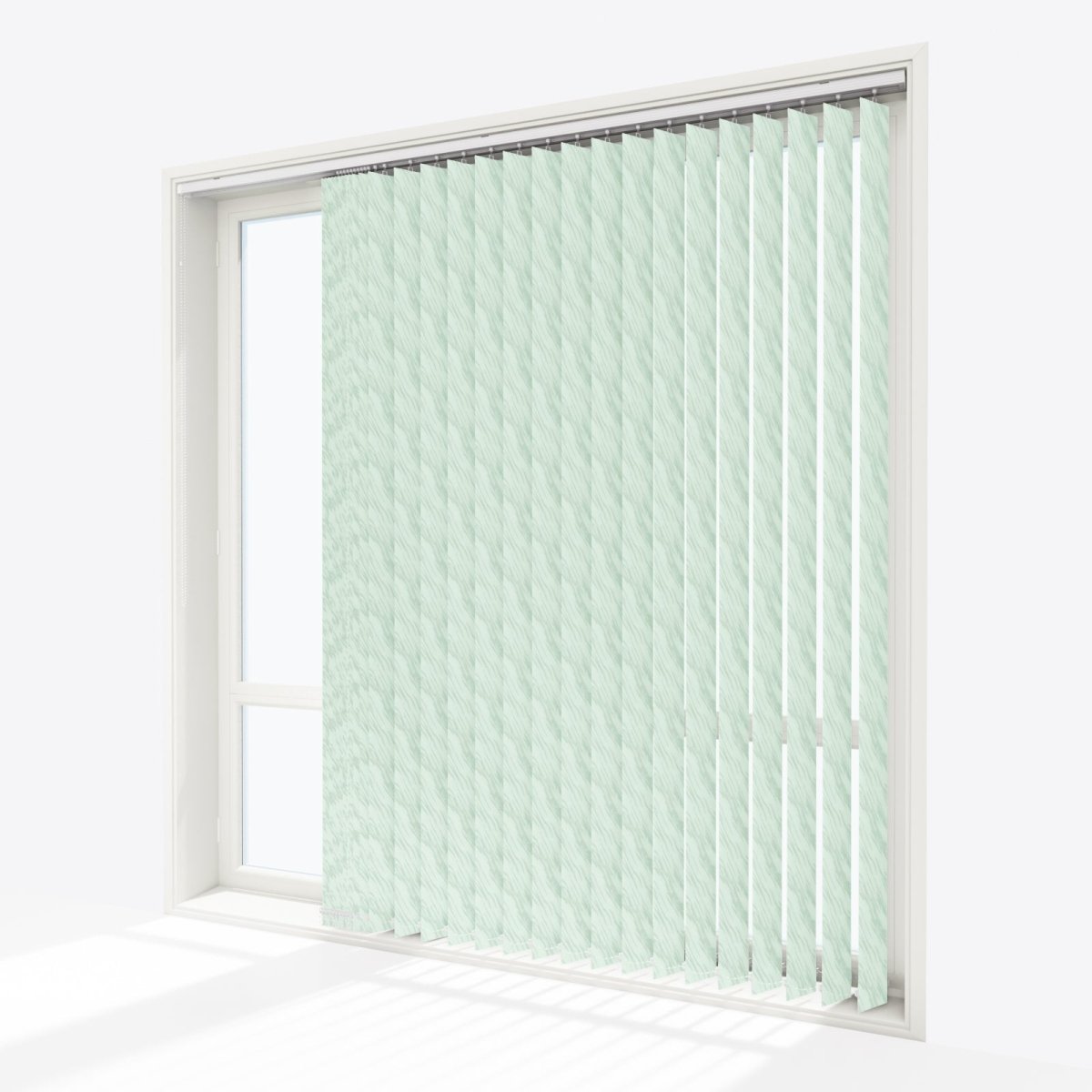 Ray Pallid Green Vertical Blinds Replacement Slats - Zen Shades