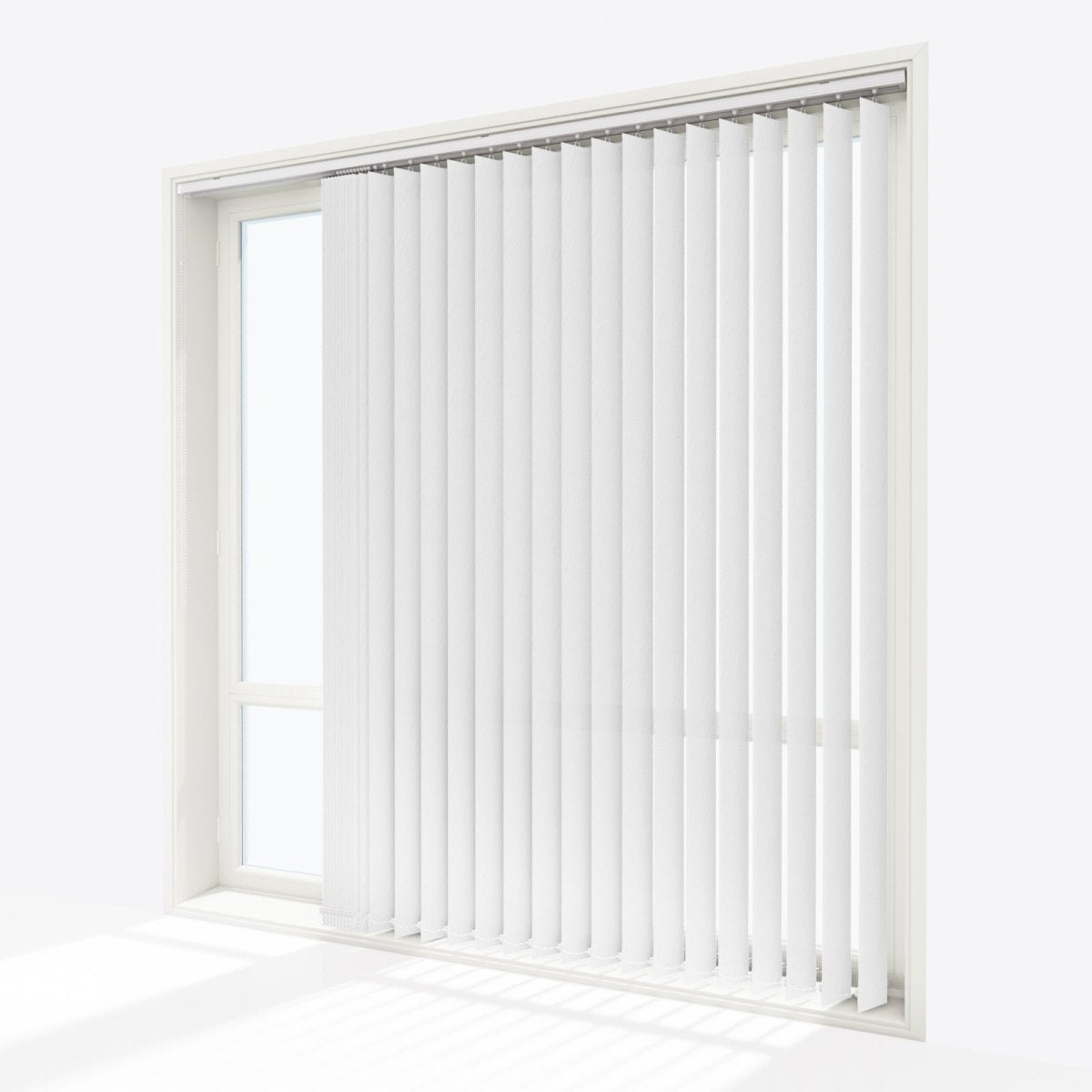 Solo Brilliant White Vertical Blinds - Zen Shades