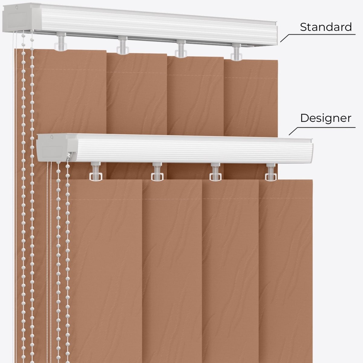 Solo Fenugreek Vertical Blinds - Zen Shades