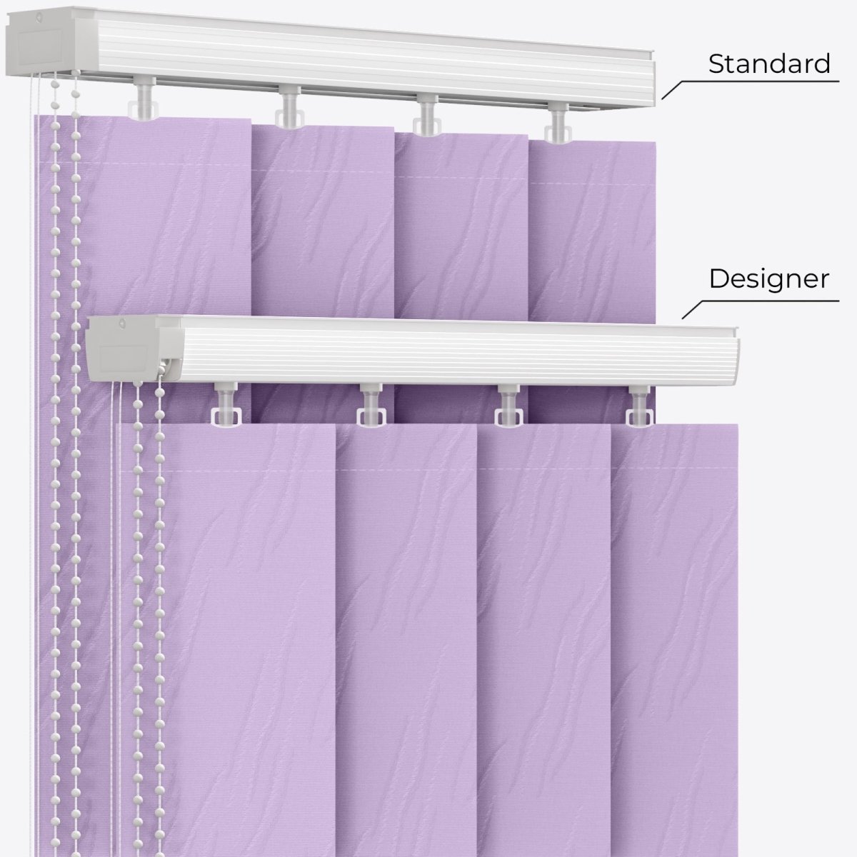 Solo Orchid Bloom Vertical Blinds - Zen Shades