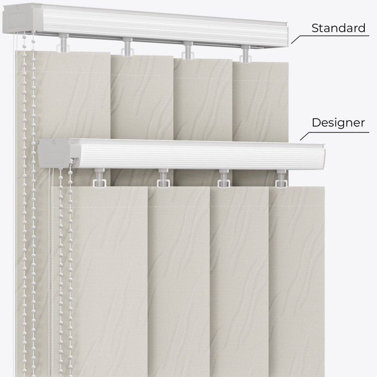 Solo Pelican Vertical Blinds - Zen Shades