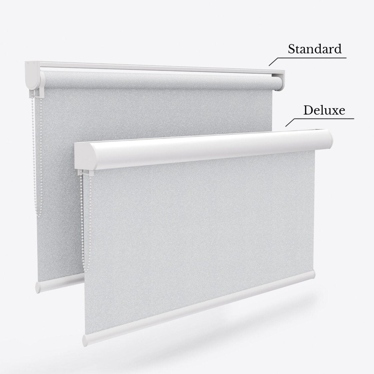 Sparkle Brilliant White Blackout Roller Blinds - Zen Shades