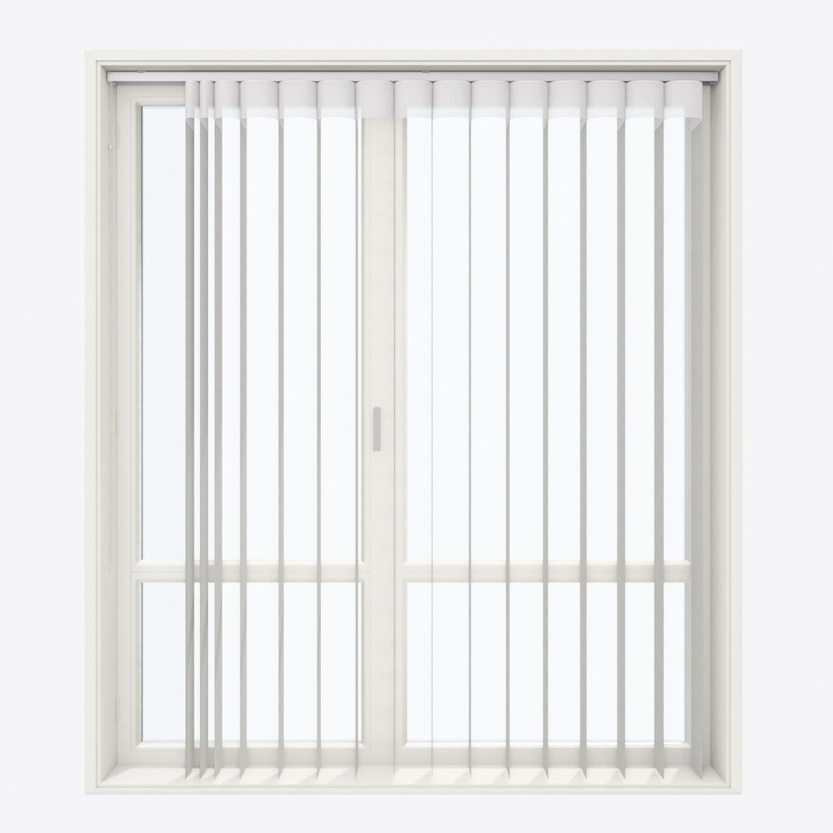 Spotted Flint Gray Day & Night Vertical Sheer 40cm - Zen Shades