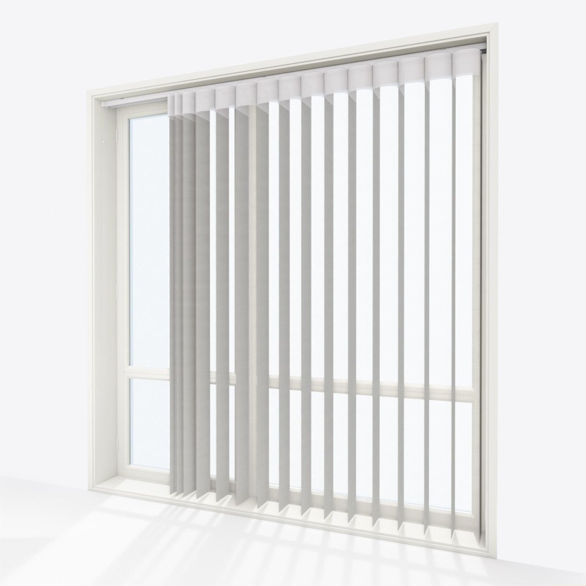 Spotted Flint Gray Day & Night Vertical Sheer 40cm - Zen Shades