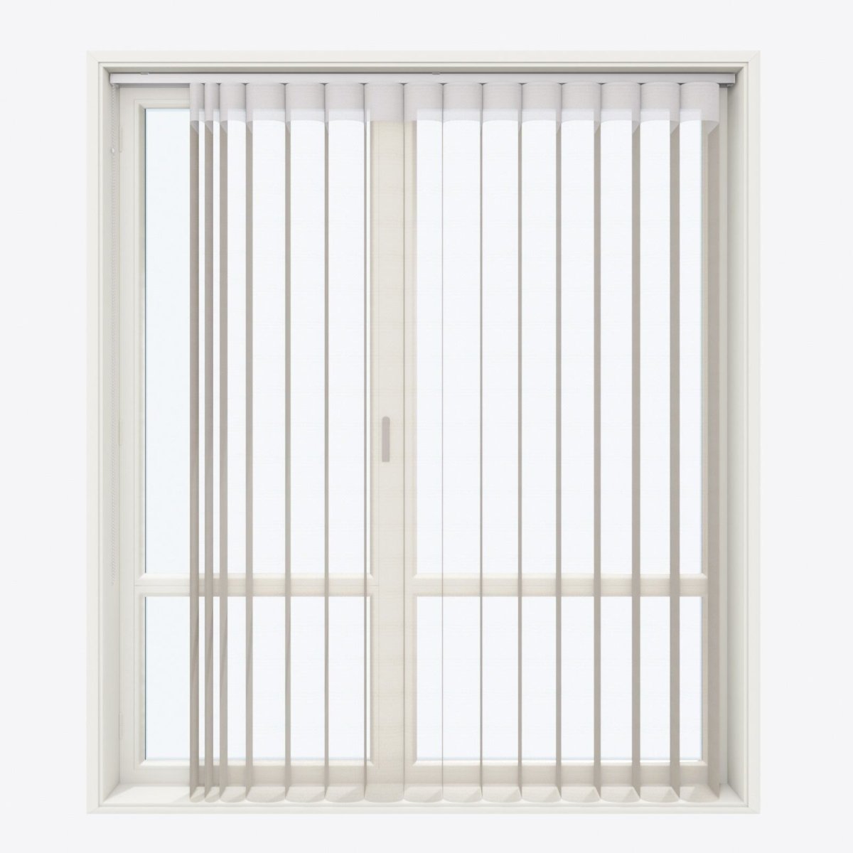 Spotted Silk Grey Day & Night Vertical Sheer 40cm - Zen Shades