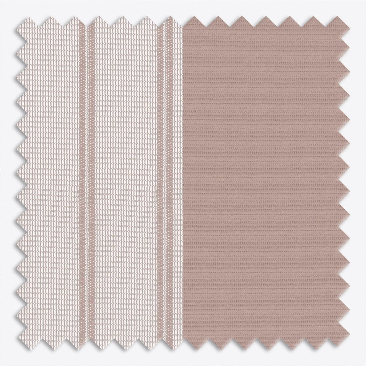 Stripe Adobe Rose Day & Night Vertical Sheer 40cm - Zen Shades