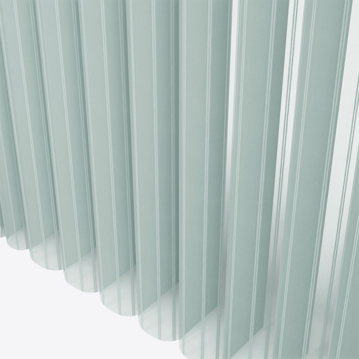 Stripe Aqua Gray Day & Night Vertical Sheer 40cm - Zen Shades