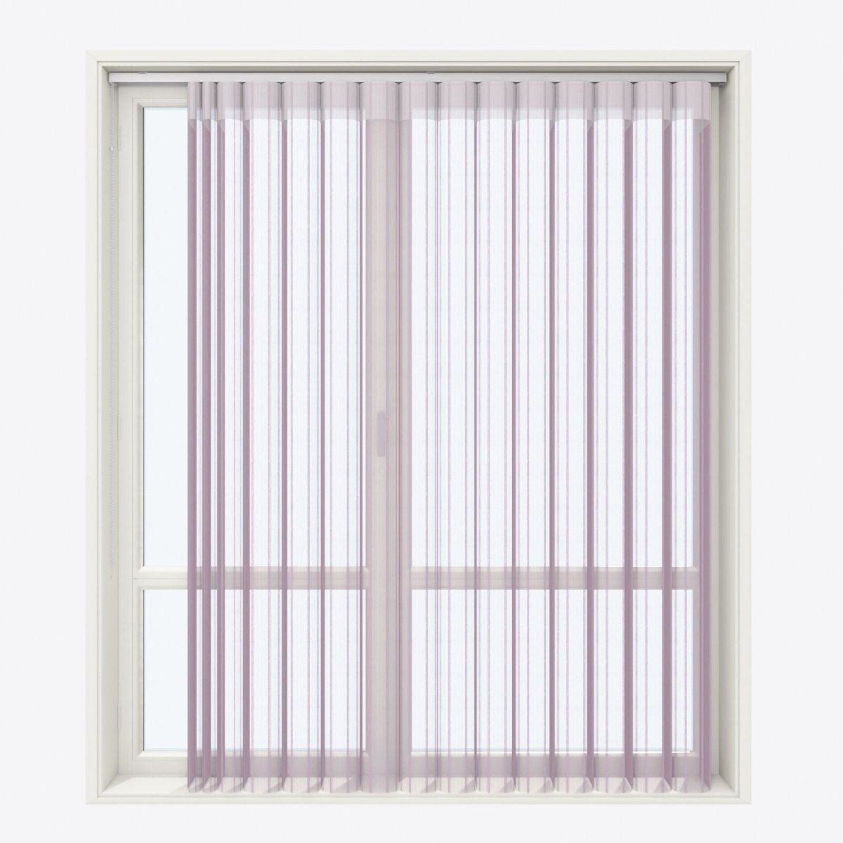 Stripe Elderberry Day & Night Vertical Sheer 40cm - Zen Shades