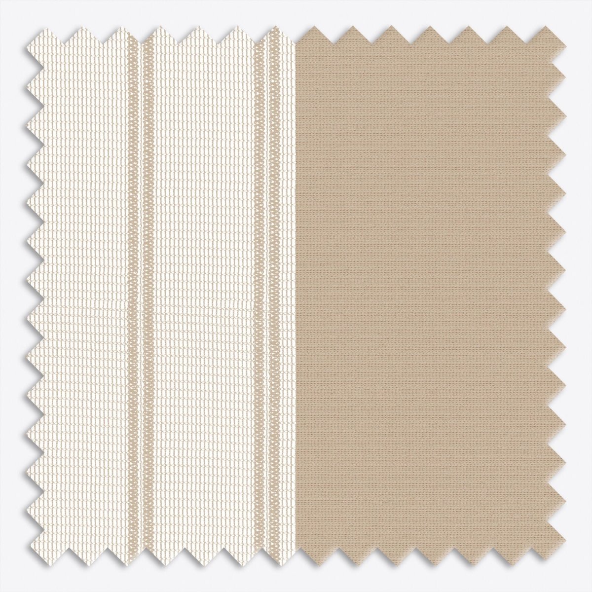 Stripe Gilded Beige Day & Night Vertical Sheer 40cm - Zen Shades
