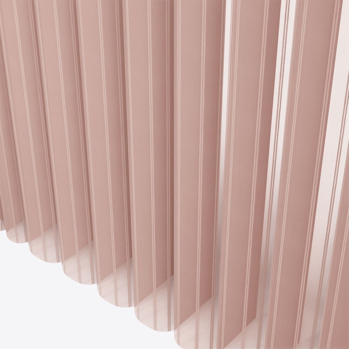 Stripe Mistry Rose Day & Night Vertical Sheer 40cm - Zen Shades