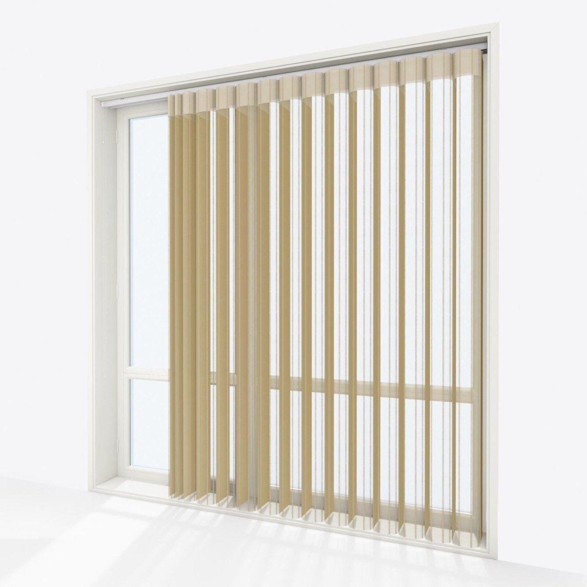 Stripe Moonstone Day & Night Vertical Sheer 40cm - Zen Shades