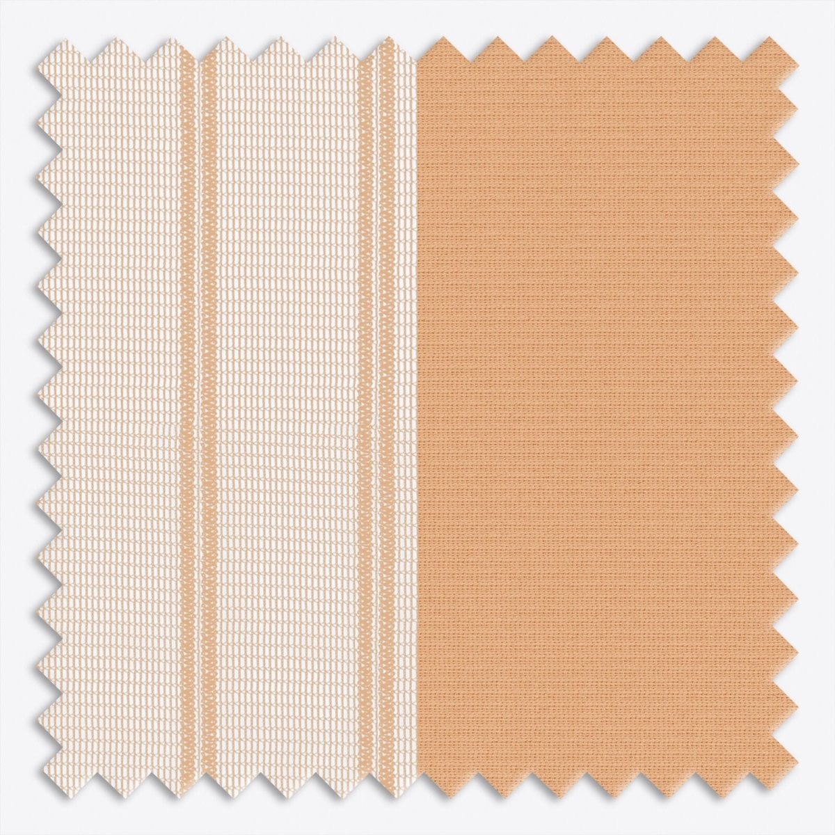 Stripe Peach Nougat Day & Night Vertical Sheer 40cm - Zen Shades