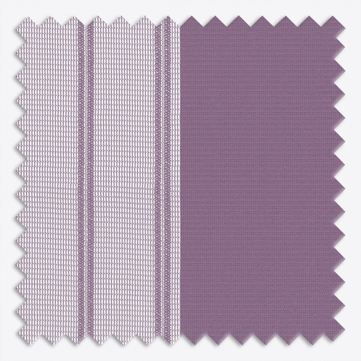 Stripe Vintage Violet Day & Night Vertical Sheer 40cm - Zen Shades