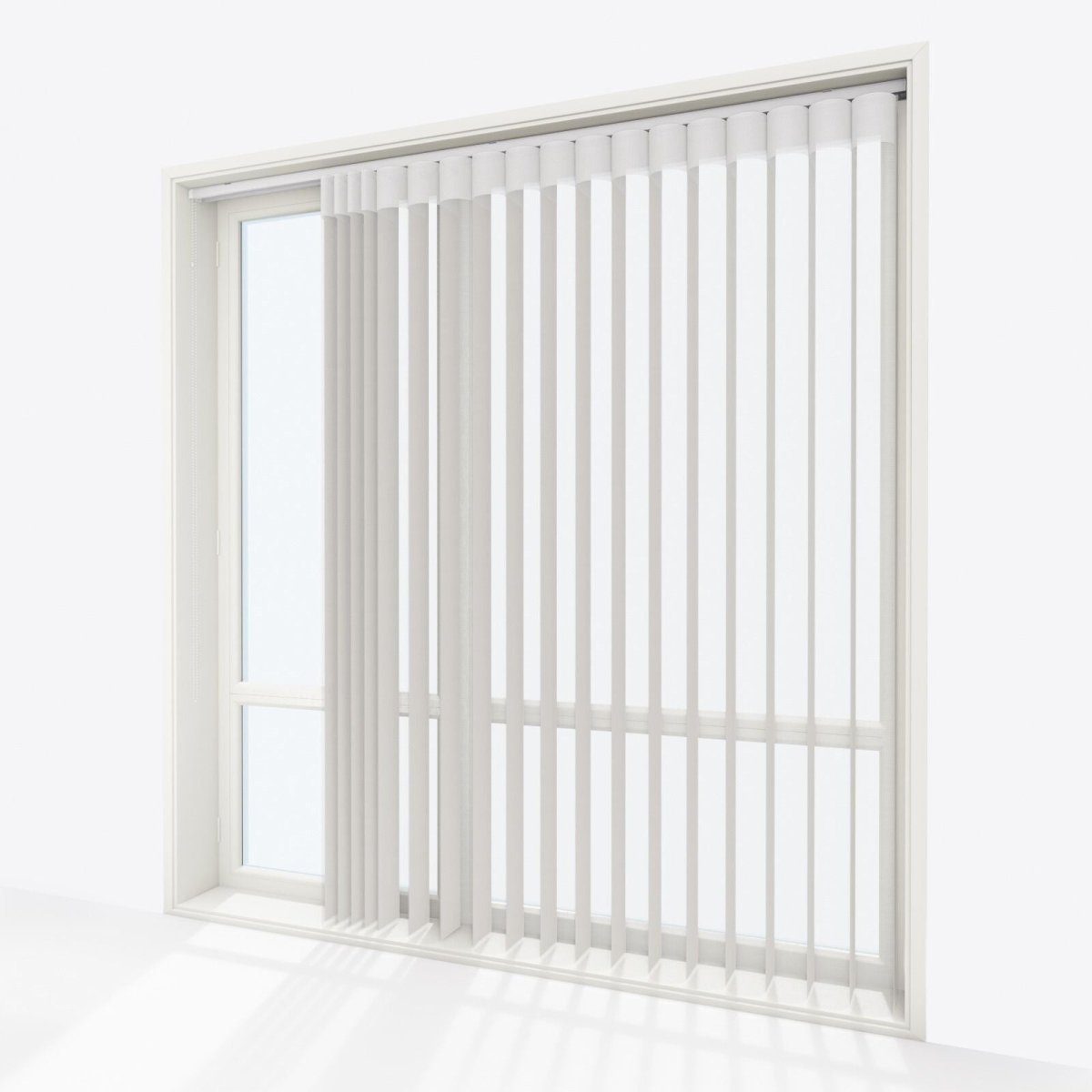 Supreme Light Gray Day & Night Vertical Sheer 33cm - Zen Shades