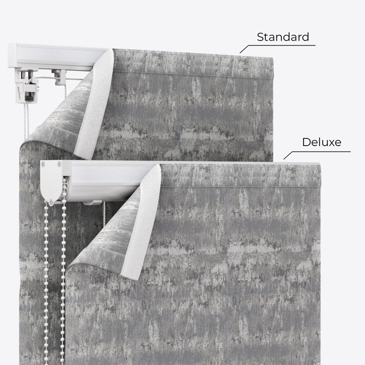 Tiempo Limestone Roman Blinds - Zen Shades
