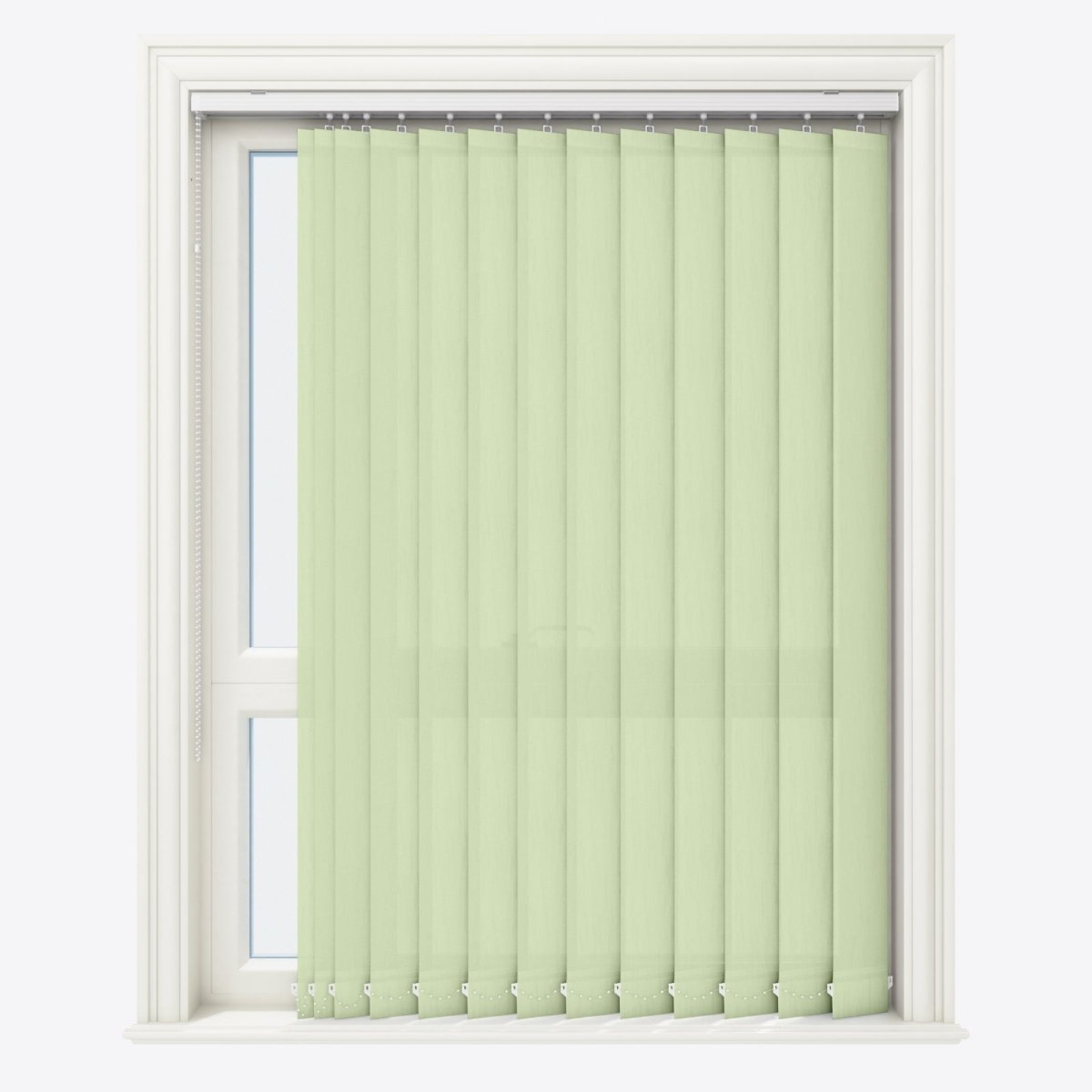 Van Gogh Avocado Cream Vertical Blinds Replacement Slats - Zen Shades