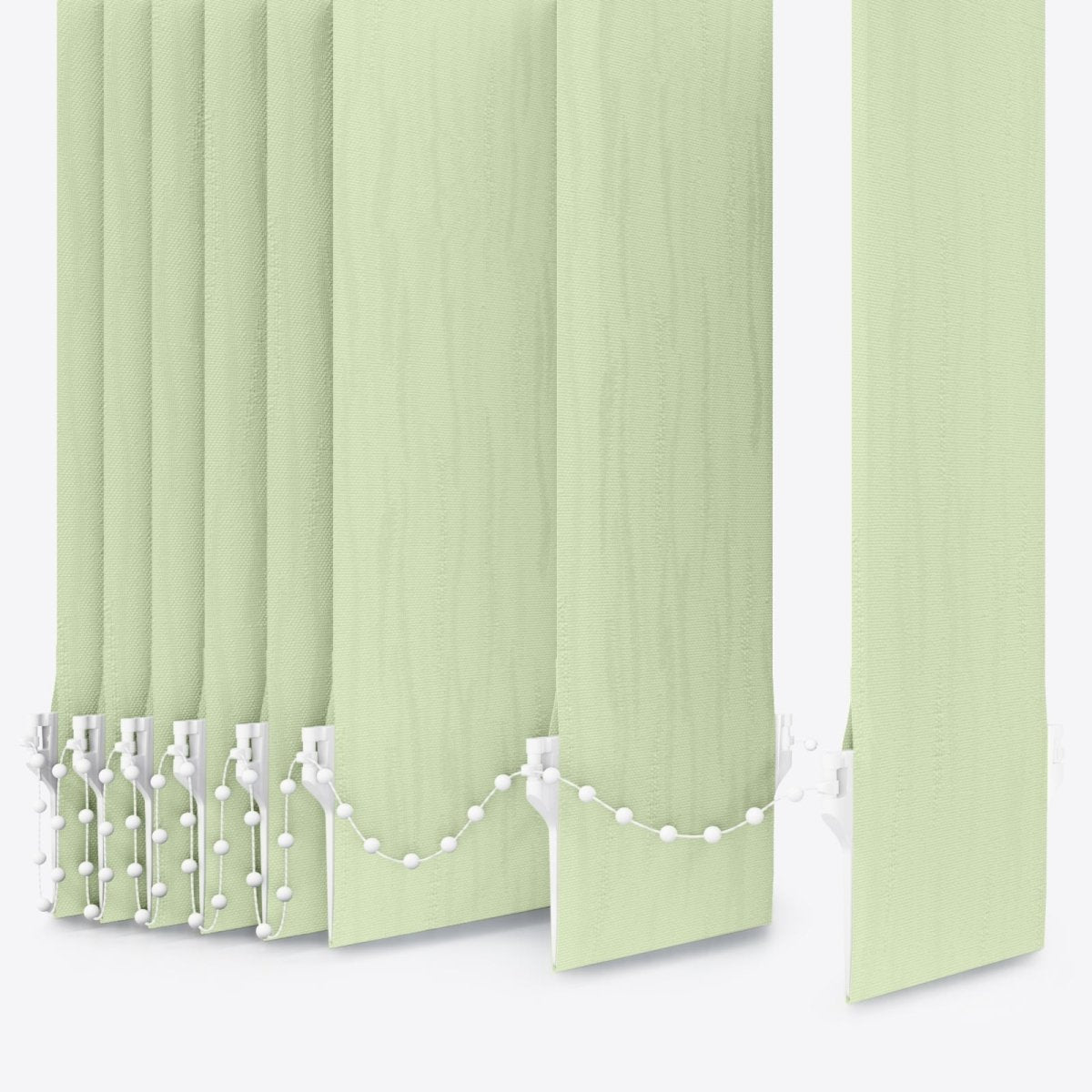 Van Gogh Avocado Cream Vertical Blinds Replacement Slats - Zen Shades