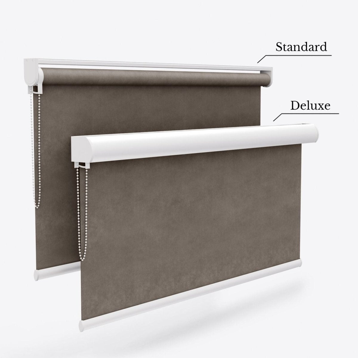 Velvet Mink Brown Blackout Roller Blinds - Zen Shades