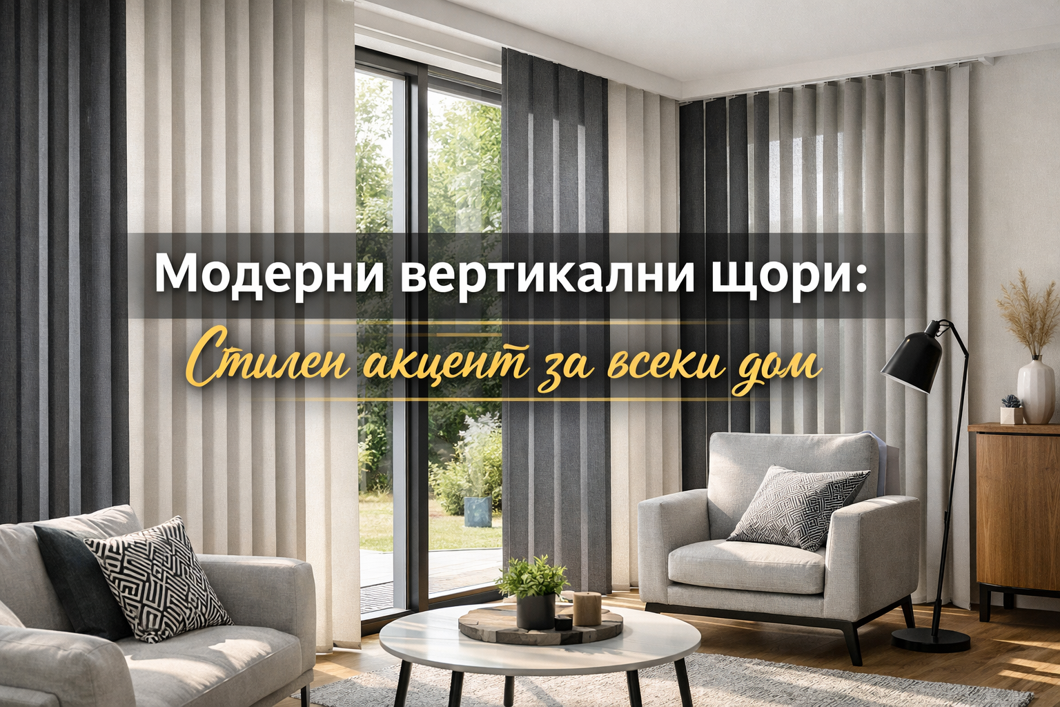 Модерни вертикални щори Стилен акцент за всеки дом