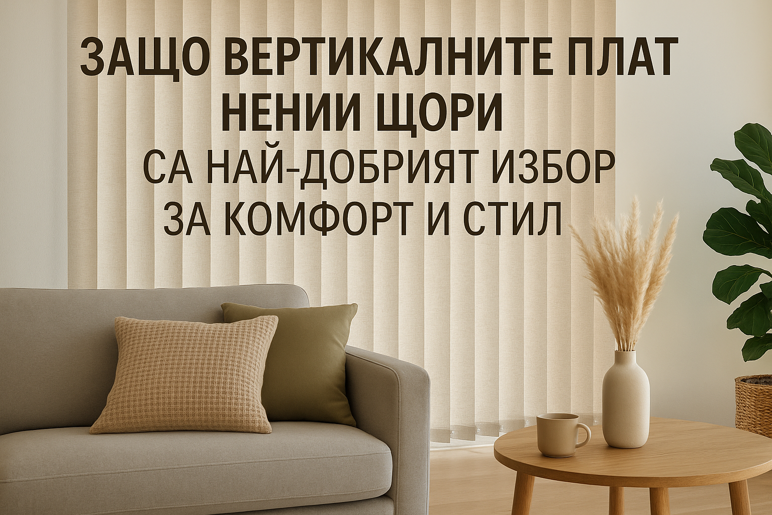 Защо вертикалните платнени щори са най-добрият избор за комфорт и стил
