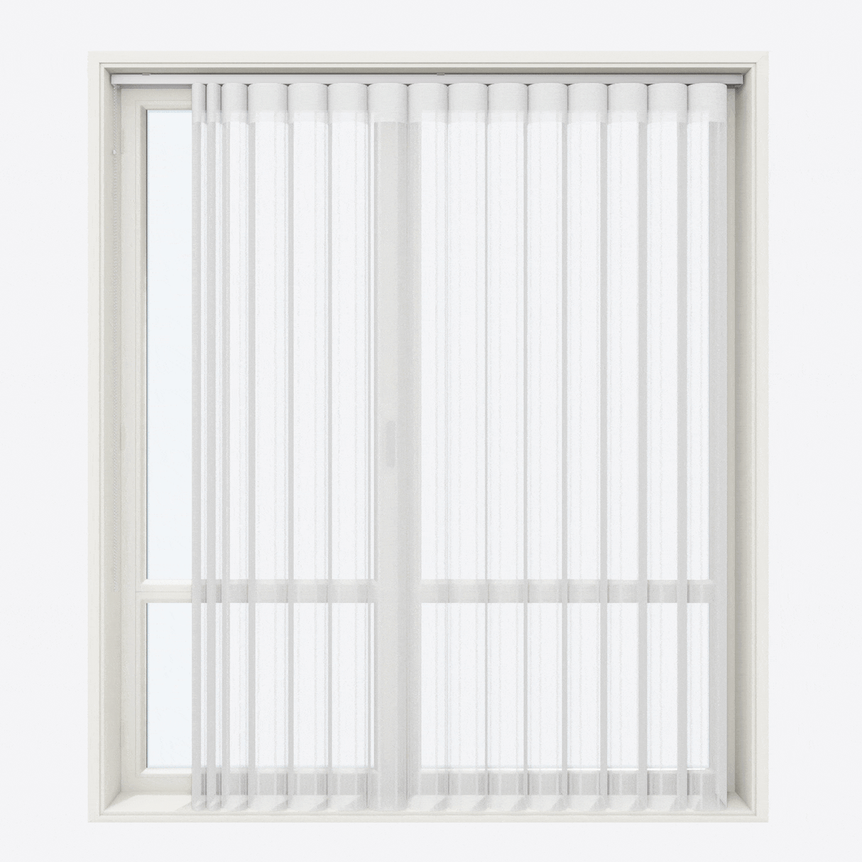 Вертикални Ден и Нощ Перде Щори Dita 40см Brilliant White